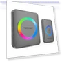 Wireless Doorbell with 1,970Ft Range, 60 Chimes, 5 Volume Levels, RGB Flash — Push Buttons, TECKNET