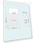 Lighted Wireless Doorbell with 58 Chimes, 1000ft Range, Waterproof — Push Buttons, AIDA