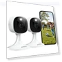 2K Home Security Camera with Color Night Vision, White Light, Siren — Cameras & Monitors