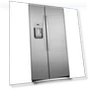 36 Inch Side by Side Refrigerator with LED Lighting and Hidden Hinge — Cooling Solutions, GE