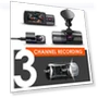3 Channel Dash Cam with 4K, 1440P, and 1080P Resolution, IR Night Vision, 24 Hours Parking Mode — Dashboard Cameras, VANTRUE