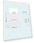 Lighted Wireless Doorbell with 58 Chimes, 1000ft Range, Waterproof — Push Buttons, AIDA