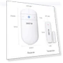 Wireless Door Open Sensor Chime with Adjustable Volume, 400ft Range, 52 Chimes — Chimes, SECRUI