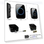 Waterproof Wireless Doorbell Kit with 1000 Feet Range and 60 Chime Options — Kits, Full House