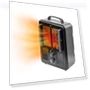 Electric Portable Space Heater with Adjustable Thermostat — Portable Heating Solutions, Comfort Zone