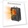 Portable Electric Space Heater with Adjustable Thermostat, 1500W — Portable Heating Solutions, Comfort Zone