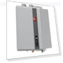 9.5 GPM Residential Indoor Natural Gas Tankless Water Heater — Gas-Powered Room Warmers, Rheem