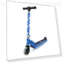 Light-Up Kick Scooter with Adjustable Handlebar and Rear Brake — Push Scooters, Jetson