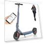Electric Scooter, 500W/350W Motor, 25 Miles Range, 20 Mph Speed, Solid Tires, App Control — Electric Self-Balancing Scooters, Caroma