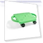 Green Indoor Scooter Board with Handles for Kids — Balance Bikes, hand2mind