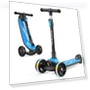 3 Wheel Kick Scooter for Kids with LED Light Wheels and Adjustable Height — Push Scooters, besrey