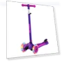 Kids Kick Scooter with LED Lighted Wheels and Adjustable Handlebars — Push Scooters, Gotrax