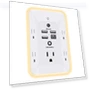 Outlet Extender with Night Light, Multi Plug Outlet, USB Wall Charger Surge Protector — Power Solutions & Surge Protection, HANYCONY