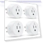 Smart Plug, WiFi Outlet Works with Alexa & Google Home, Remote Control & Timer Function, 4 Packs — Smart Home Hubs & Controllers, EIGHTREE