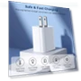20W PD USB C Fast Charger with 6FT Cable 4 Pack — Charging Solutions, GREPHONE