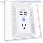 Outlet Extender Multi Plug with USB Charging Ports — Power Solutions & Surge Protection, Lvetek