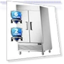 Commercial Freezer with 2 Door, Stainless Steel Reach-in Freezer Upright — Commercial Freezers, Coolski