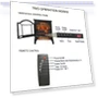 Freestanding Electric Fireplace Heater — Portable Heating Solutions, KOFOHON