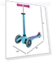 Mini Deluxe Three Wheeled Scooter — Push Scooters, Micro