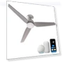 Modern All Seasons Smart Ceiling Fan with LED Lights — Ceiling Fan Wall Controls, Promounts