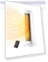 Oscillating Ceramic Tower Space Heater — Portable Heating Solutions, PELONIS