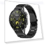 Curved Flat Buckle Three Beads Stainless Steel Watch Band — Girls' Watch Straps, Huawei