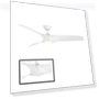 Smart Indoor and Outdoor Ceiling Fan with LED Light Kit — Ceiling Fan Wall Controls, Modern Forms