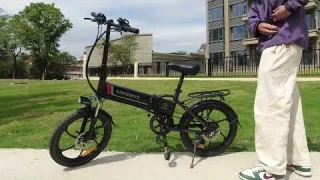SAMEBIKE 20LVXD30 | Foldable E-Bike with Anti-Theft Alarm 🚴‍♂️🔒