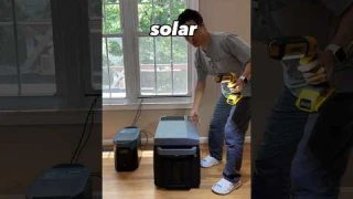 Solar powered fridge setup with EcoFlow Glacier and Delta 2 Max power station