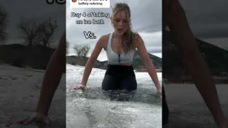 Just a lot of practice… #icebath #coldplunge #coldtherapy #shorts #icequeen