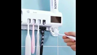 Intelligent UV Toothbrush Sterilizer Automatic Toothpaste Squeezer