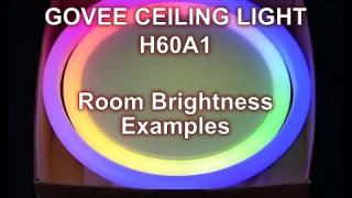 Govee H60A1 Ceiling Light Room Test &amp; Colour Transitions