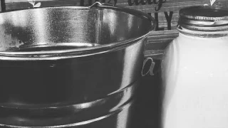 making Goats milk body butter