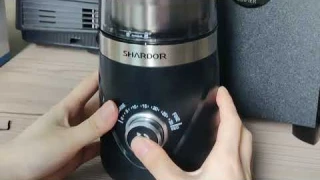 How to use SHARDOR Time Adjustable Coffee Grinder CG638B