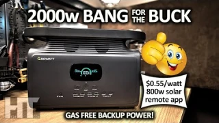 GROWATT Infinity 1500 | 2000w UPS Solar Generator Battery Backup Power Station