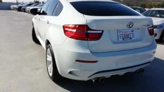 NEW BMW X6 M WHITE OUT!  Walk Around   Red Interior   not M6