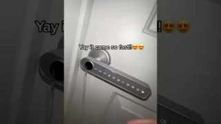Mom buys me a fingerprint door lock - and it WORKS!🤩🤯😱 #reels