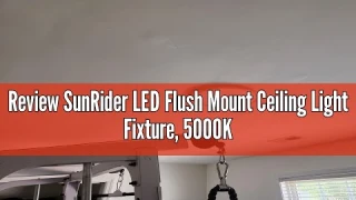 Review SunRider LED Flush Mount Ceiling Light Fixture, 5000K Daylight White, 2400LM, 12 Inch 24W Whi