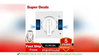 Window Cleaning Robot Liectroux YW509, Dual Water Spray,Home Glass Floor Wall Robot Window Cleaner,L