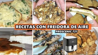 🧀🥧RECETAS CON FREIDORA + REVIEW PROSCENIC T21