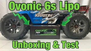 Ovonic 6s 6000mah 50c Lipo Battery Unboxing and Review for RC Cars and Trucks