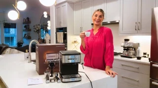Empstorm Espresso Machine 20 Bar,Espresso Coffee Maker with Milk Frother Steam Wand