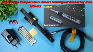 Fnirsi HS-01 Adjustable Temperature Smart intelligent Soldering Iron PD 65W Review & unboxing
