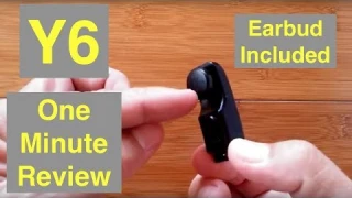 Y6 Combo Smart Bracelet / Earphone, Blood Pressure, Fitness Tracker: One Minute Overview