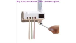 Review Smart Uv Toothbrush Sterilizer Holder Abs Multifunctional Bathroom Wall-Mounted Tooth Rack S