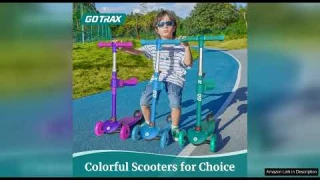 Gotrax KS1/KS3 Kids Kick Scooter LED Lighted Wheels and 3Adjustable Height Handlebars Review