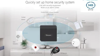 smart home  sonoff alarm system with bridge RF433 MHz remote   ( sonoff tutorial ) #3