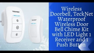 Top 5 Best Wireless Doorbell review | TeckNet Waterproof Wireless Door Bell