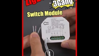MOES Zigbee 3 Gang Light Relay Switch Module with Neutral Wire Needed for Reset Switch Installed