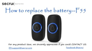 Secrui security system-How to replace the battery--F55